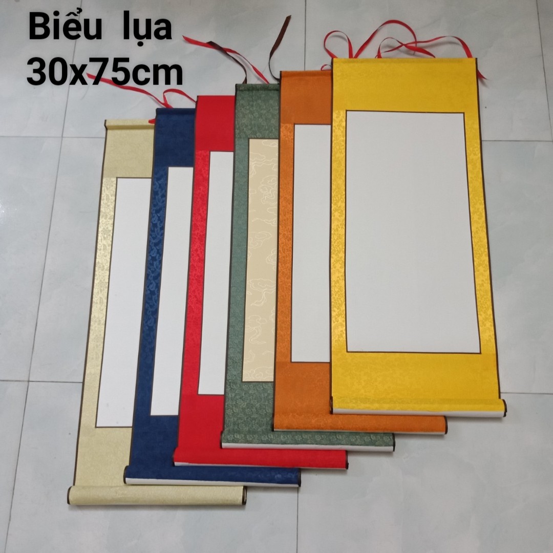 Biểu bo lụa 30x75cm bo viền 4 bên đa dạng mẫu