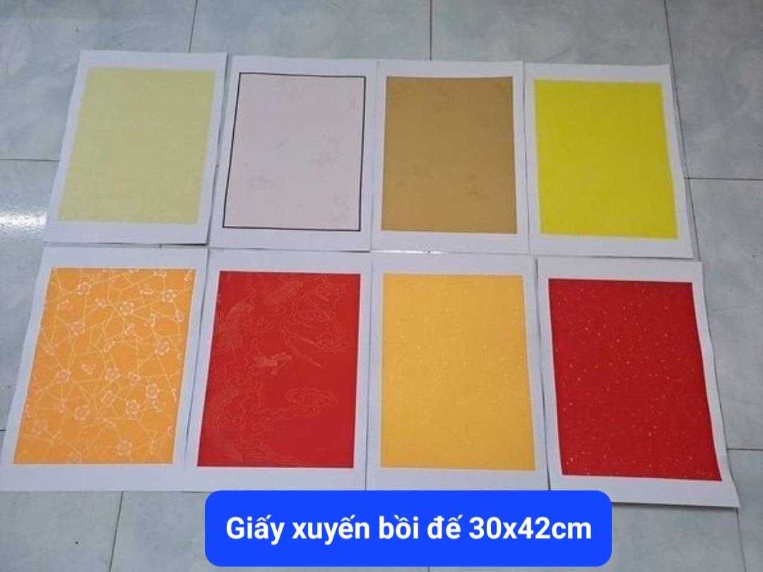 5 tờ  xuyến bồi đế A3