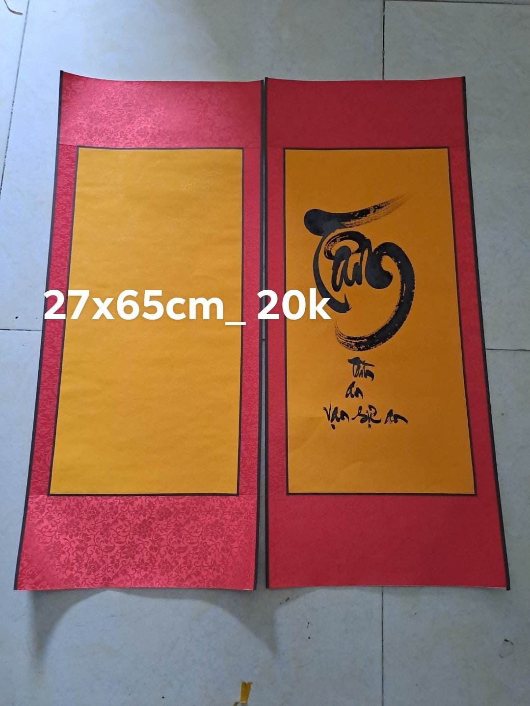 Xuyến bo lụa kích thước 27x65cm kèm nẹp