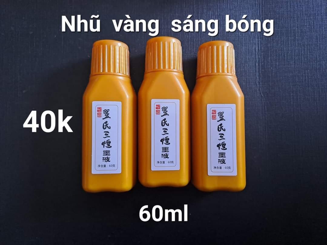 Mực nhũ vàng sáng bóng