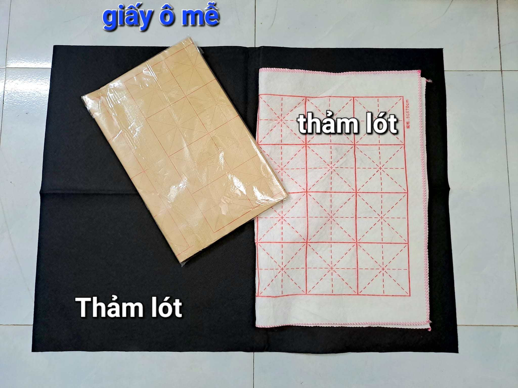 Các loại thảm lót và giấy ô mễ