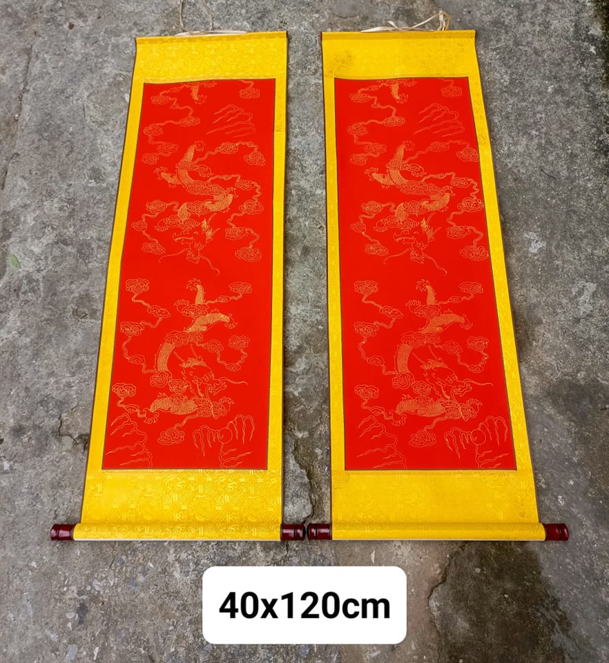 Biểu họa tiết  rồng 40x120cm