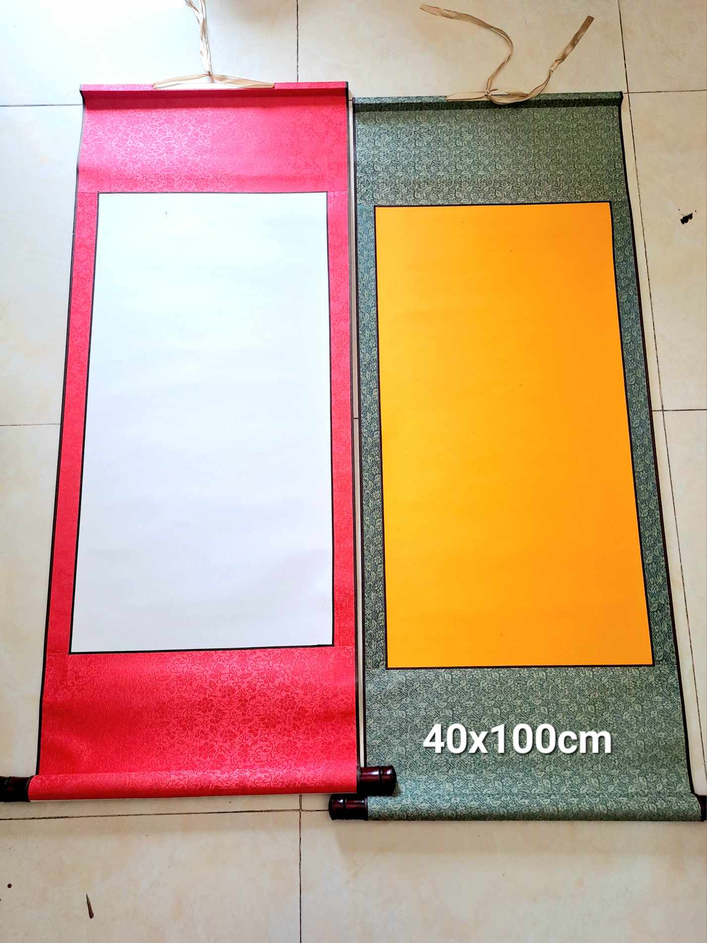 Biểu giấy xuyến bồi lụa 40*100cm đa dạng mẫu