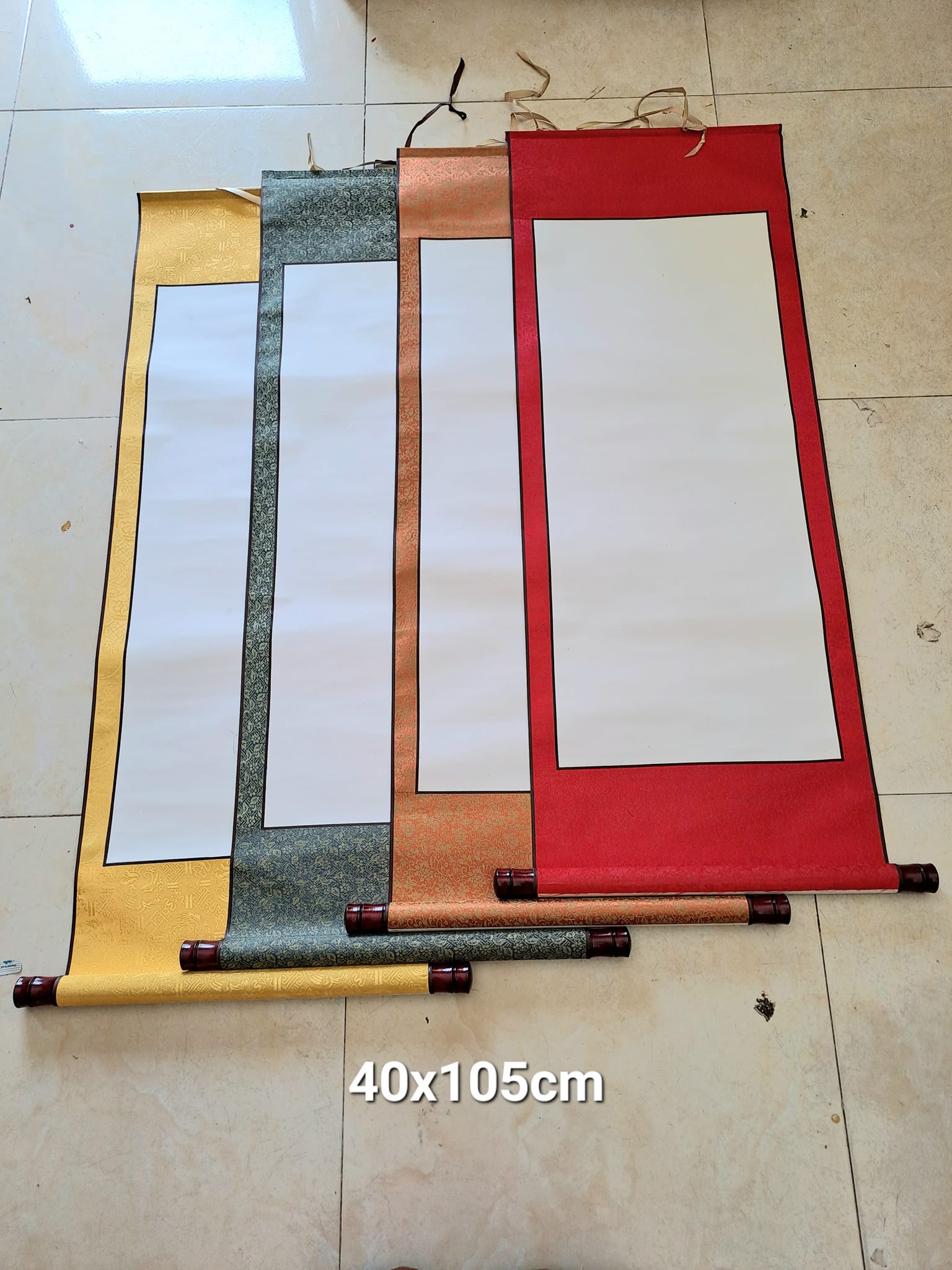 Biểu 40*100cm xuyến bồi lụa đa dạng mẫu