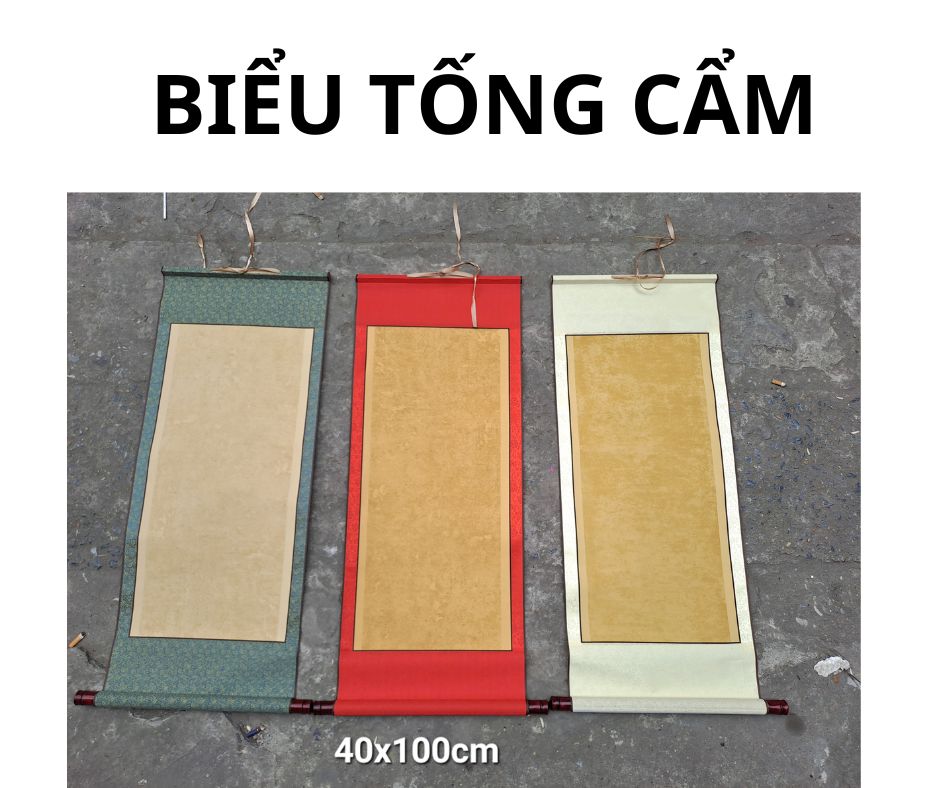 Biểu 40*100cm xuyến bồi lụa đa dạng mẫu