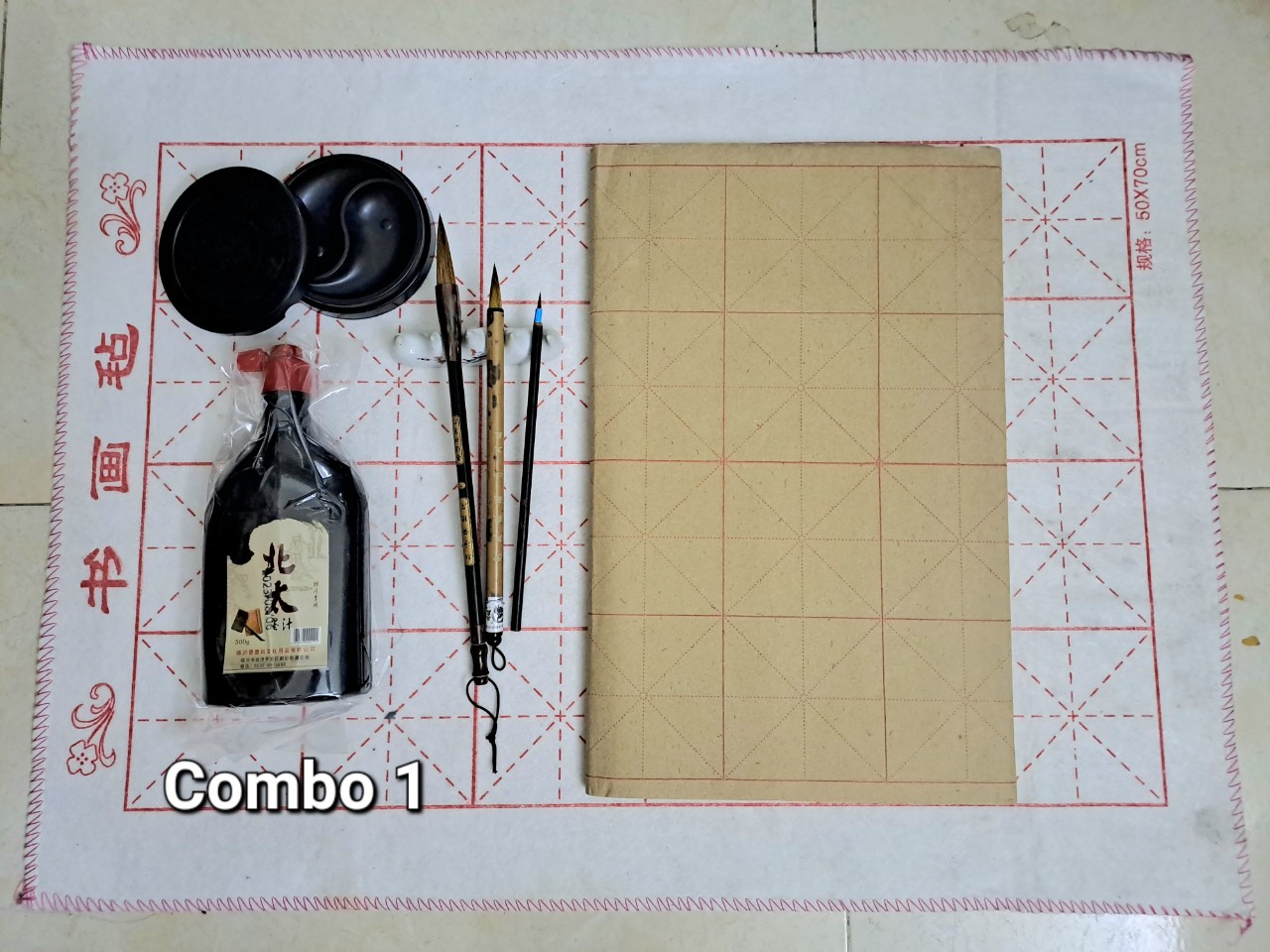 Combo bộ dụng cụ  thư pháp ( 8 món)
