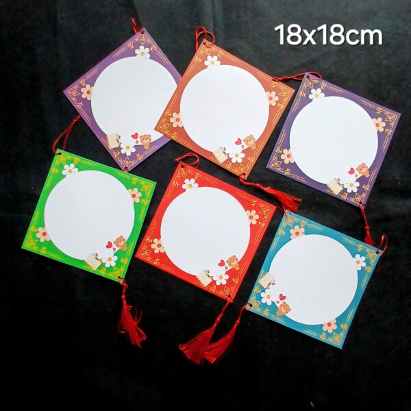 Combo 20 Giấy ốp in cảnh 18*18cm kèm tua , dây treo