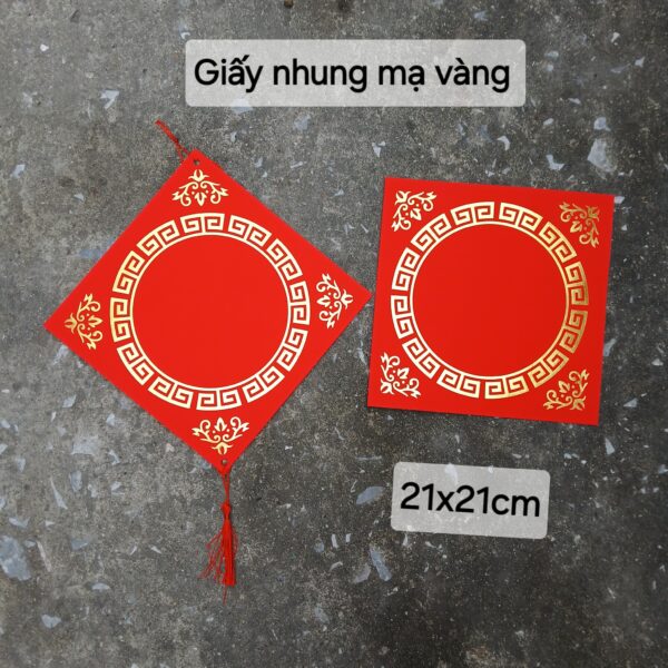 10 Giấy nhung mạ vàng