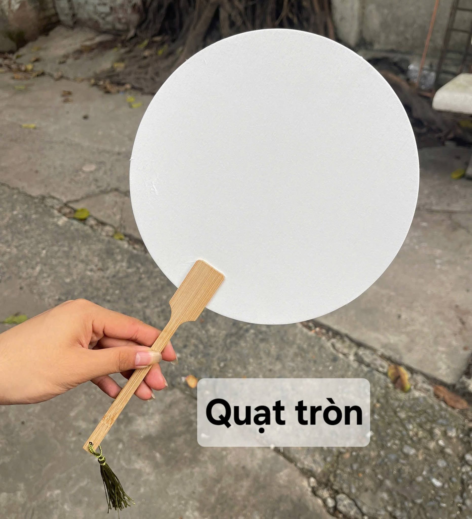 Combo 10 quạt giấy xuyến chỉ