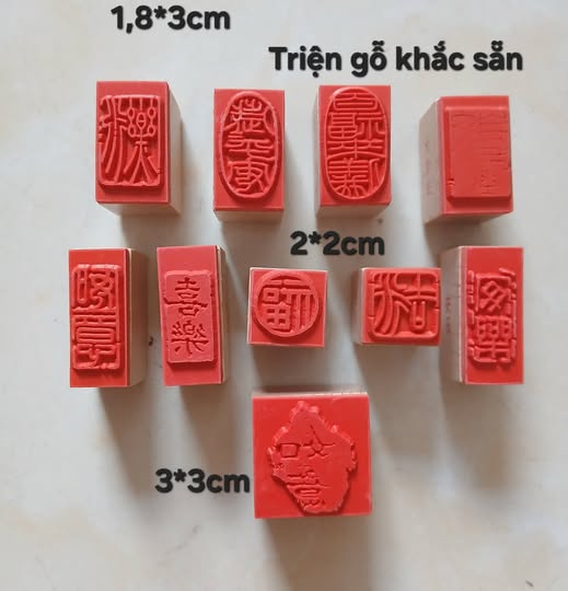 Combo 10 mẫu dấu khắc triện