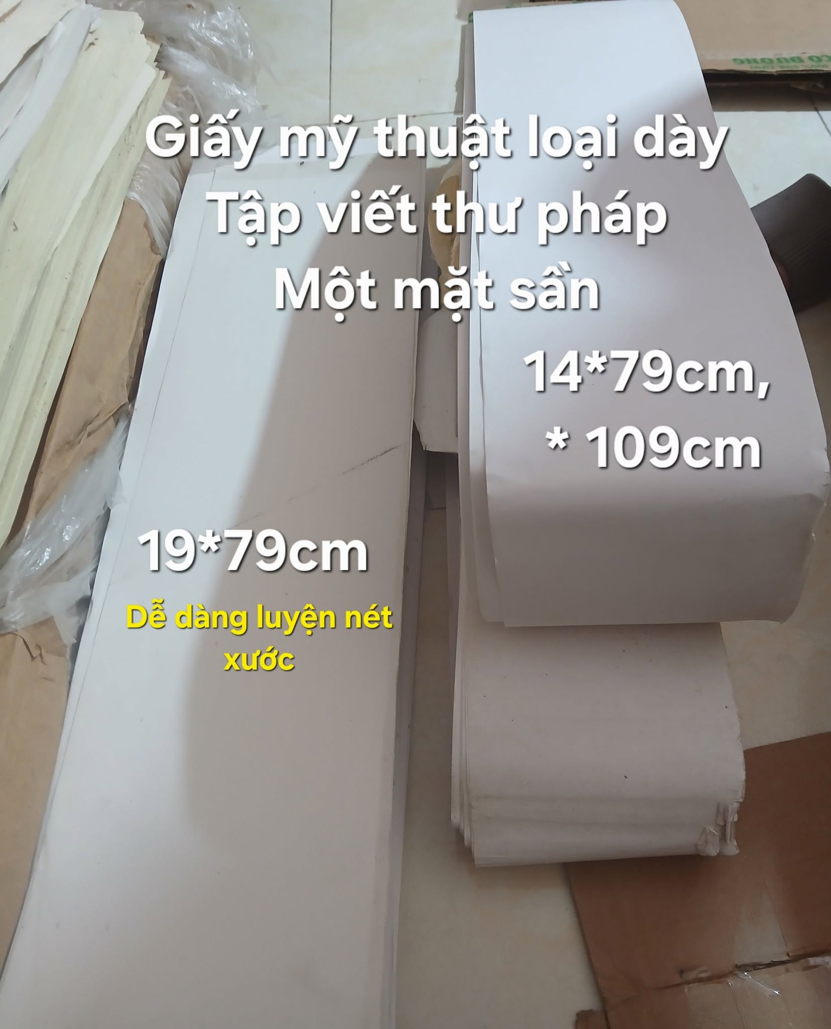 Giấy mỹ thuật tập viết thư pháp